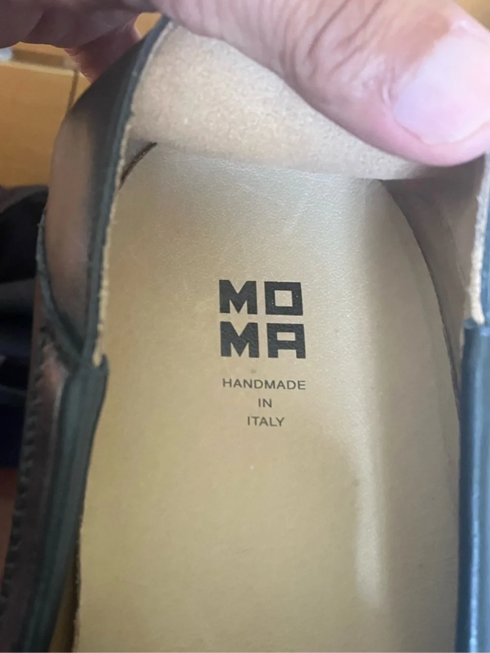 Moma Mens Black Loafer Ar Lux 43